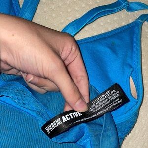 Pink Victoria secret sports/outer wear bra